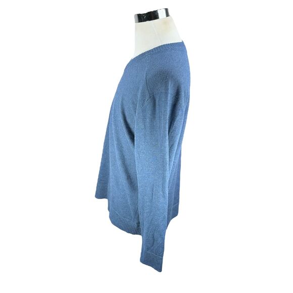 Smartwool Sweater Men’s XL Blue Wool Polyester Nylon Blend V-Neck Pullover Knit - Picture 3 of 10